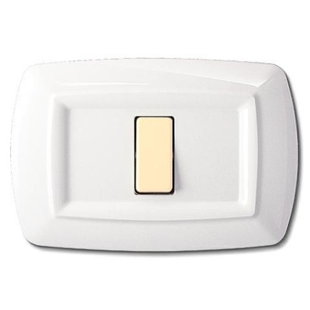 Tondo' Placca 1 Modulo Bianca ELETTROCANALI ECL2591WH