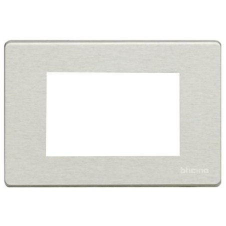 Placca Magic TT Alluminio 3 Posti BTICINO 503/3A/AL