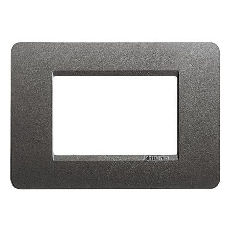 Placca Matix 3 Moduli Iron BTICINO AM4803IR