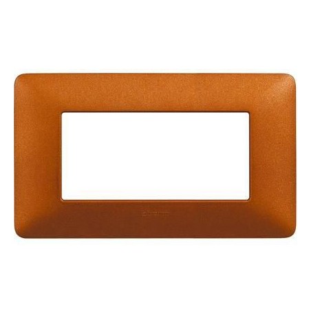 Placca Matix 4 Moduli Rosso Terra BTICINO AM4804TRT