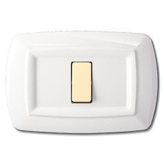 Tondo' Placca 1 Modulo Bianca ELETTROCANALI ECL2591WH