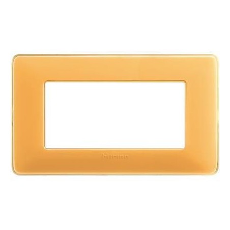 Placca Matix 4 Moduli Ambra BTICINO AM4804CAB