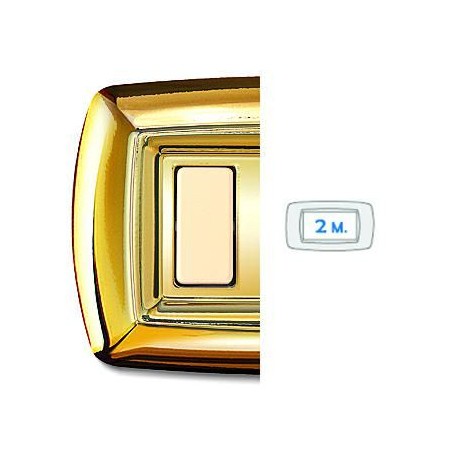 Tondo' Placca 2 Moduli Oro ELETTROCANALI ECL2592OR