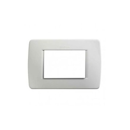 Luna placca 3 moduli Grigio chiaro BTICINO C4803GC