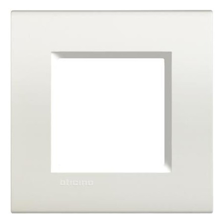 Livinglight placca 2 moduli quadra Bianca BTICINO LNA4802BI