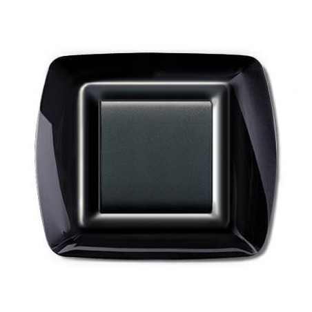 Placca My Life 2 Moduli Nera ELETTROCANALI ECL2982N