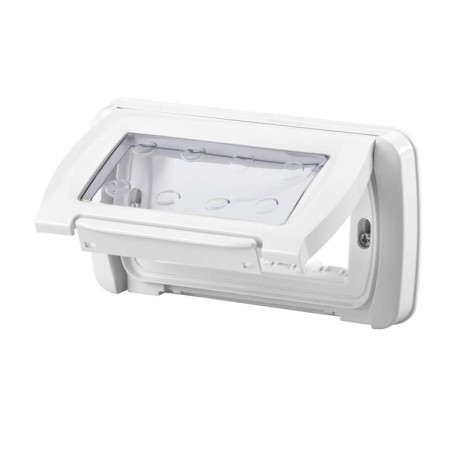Placca stagna system bianca IP55 4 moduli GEWISS GW22461