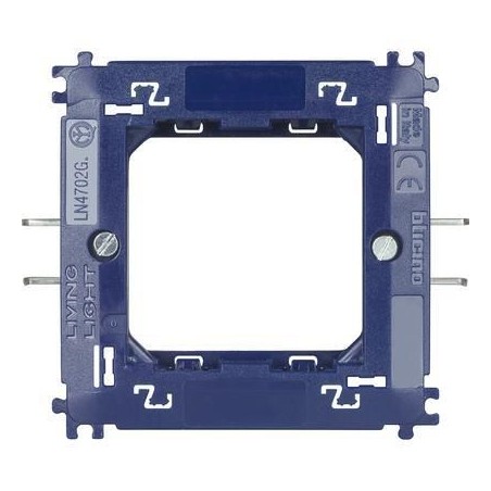 Livinglight supporto 2 moduli con graffette BTICINO LN4702G