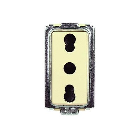 Tondo' Presa Bipasso 10/16A ELETTROCANALI ECL2545