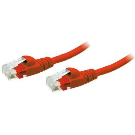 CAVO PATCHCORD UTP CAT5E 1MT ROSSO