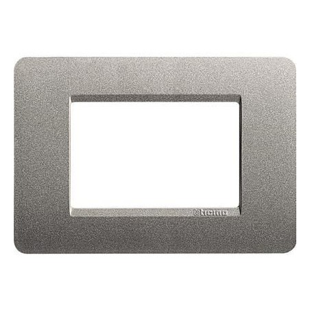 Placca Matix 3 Moduli Titanium BTICINO AM4803TA