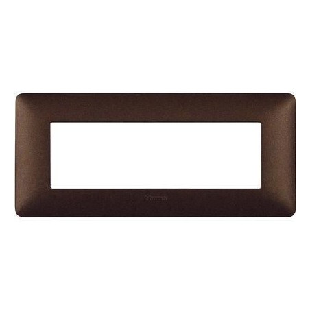 Placca Matix 6 Moduli Marrone Caffe BTICINO AM4806TGG