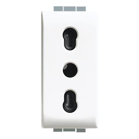 Luna presa bipasso 10/16A BTICINO C4180