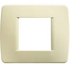 Luna placca 2 moduli avorio BTICINO C4802AV