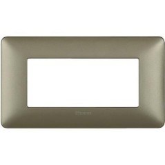 Placca Matix 4 Moduli Titanium BTICINO AM4804MTA