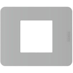 Placca 2 Moduli grigio MatixGO BTICINO JA4802JG