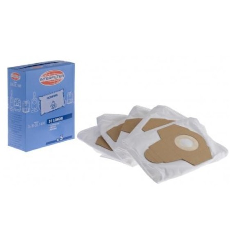 Sacchetti Microfibra 378-DL14M per Scopa Elettrica 5 pezzi INTERFILTER 35601469