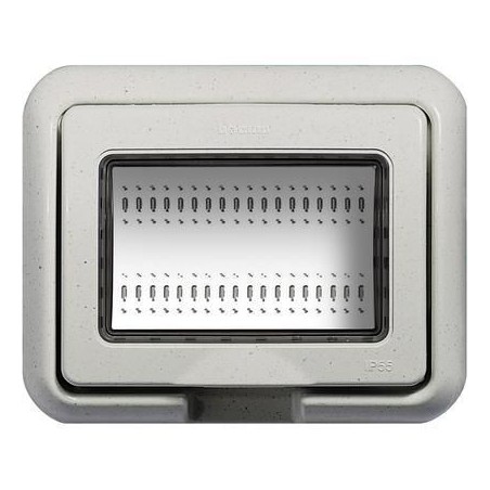 Placca Stagno IP55 Bianco Light 3 Mod BTICINO 24603N