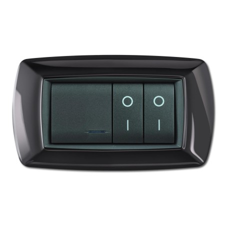 Placca My Life 4 Moduli Grigio Scuro ELETTROCANALI ECL2984GS