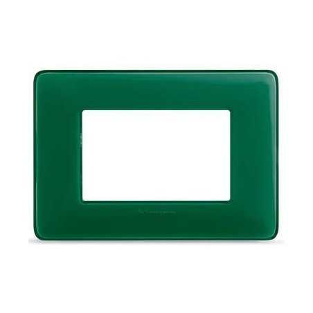 Placca Matix 3 Moduli Smeraldo BTICINO AM4803CVS