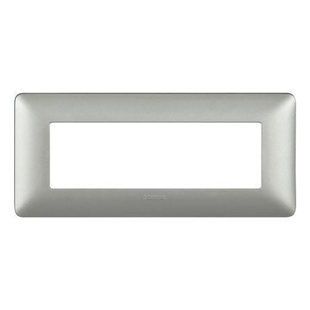 Placca Matix 6 Moduli Silver BTICINO AM4806MSL