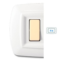 Tondo' Placca 4 Moduli Bianca ELETTROCANALI ECL2594WH