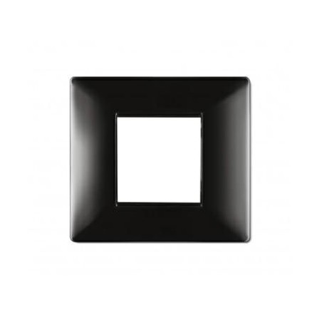 Placca My Life Q 2 Moduli Nera ELETTROCANALI ECL2882N