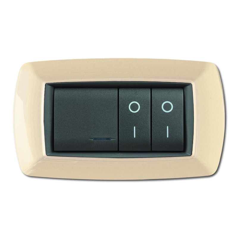 Placca My Life 4 Moduli Avorio ELETTROCANALI ECL2984A Placca My Life 4 Moduli Avorio ELETTROCANALI ECL2984A