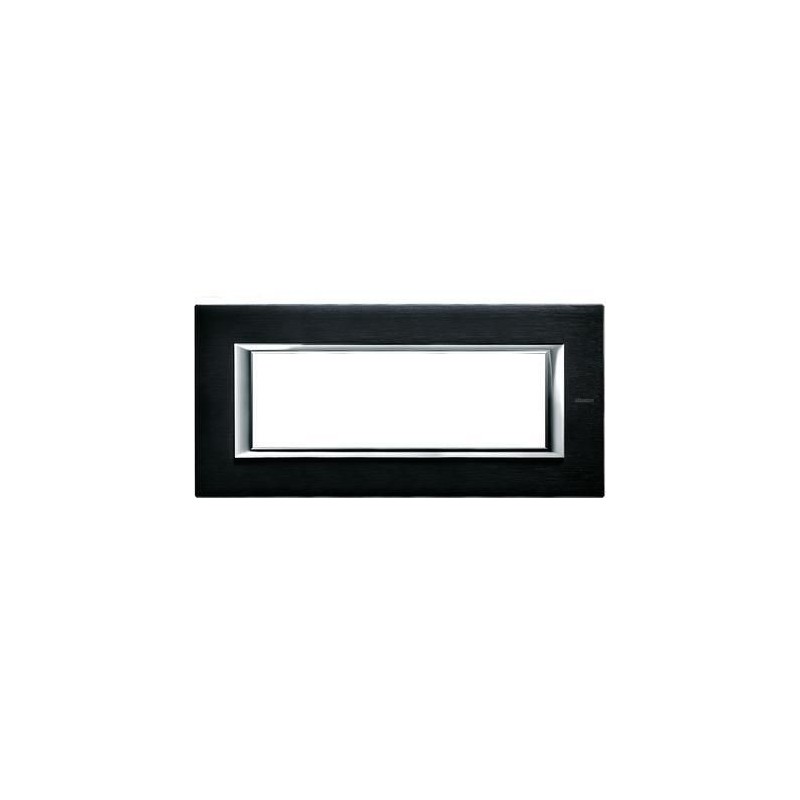 Axolute Placca 6 Moduli Antracite Spazzolata BTICINO HA4806XS