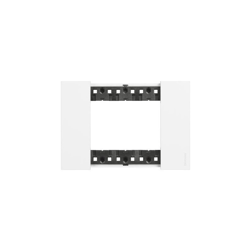 Placca Living Now 3 moduli colore bianca BTICINO KA4803KW Placca Living Now 3 moduli colore bianca BTICINO KA4803KW