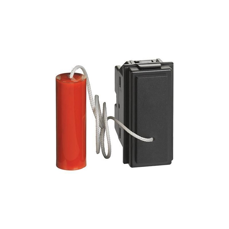 Pulsante a tirante Living Now 1P 10A colore nero BTICINO KG4033