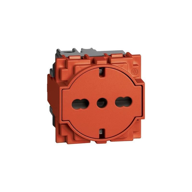 Presa FLAT Schuko Living Now 16A Colore Rossa BTICINO KR4140A16F Presa FLAT Schuko Living Now 16A Colore Rossa BTICINO KR4140A16F