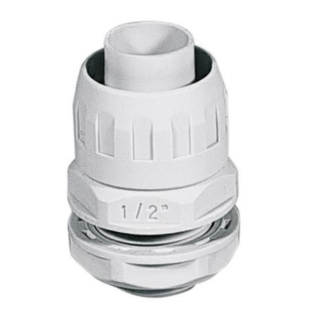 Raccordo Guaina Scatola IP65 colore grigio diametro 14mm ELETTROCANALI ECGX14