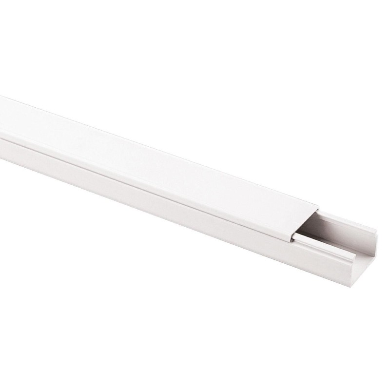 Minicanale con Coperchio Frontale 20X10mm 1 Scomparto Bianca 2 Metri ELETTROCANALI ECMC2010B