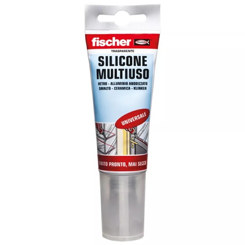 Silicone Fischer Acetico Trasparente In Tubetto Antimuffa 60 ml 71880 Silicone Fischer Acetico Trasparente In Tubetto Antimuffa 60 ml 71880