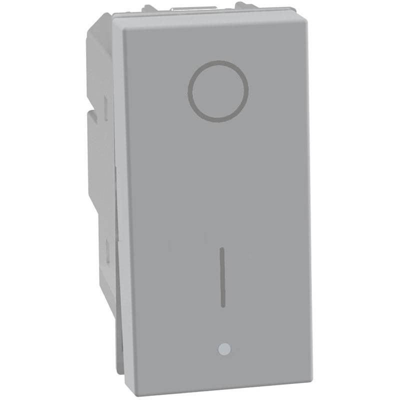 Interruttore bipolare basculante 2P 16AX 1 modulo grigio MatixGO BTICINO JG4002