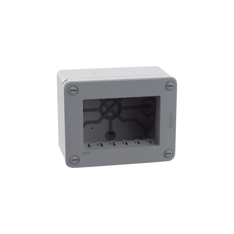 Scatola idrobox 3 moduli IP40 grigia MatixGO BTICINO 28403G