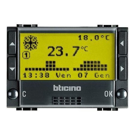 Cronotermostato Livinglight Antracite BTICINO L4451