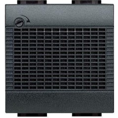 Suoneria Elettronica 12Vac/dc 2 Moduli LivingLight Antracite BTICINO L4355/12