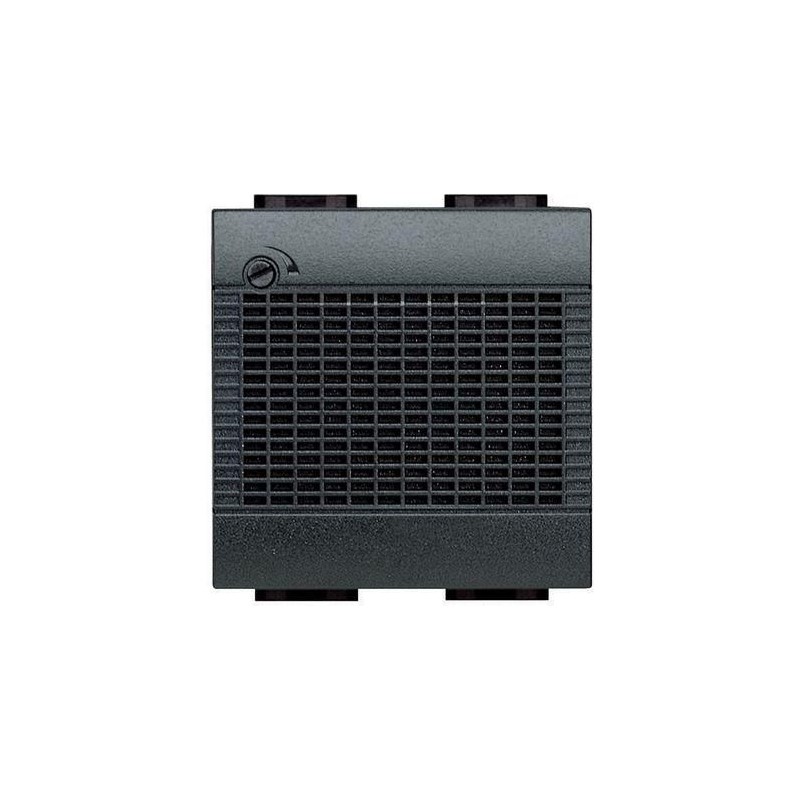 Suoneria Elettronica 12Vac/dc 2 Moduli LivingLight Antracite BTICINO L4355/12