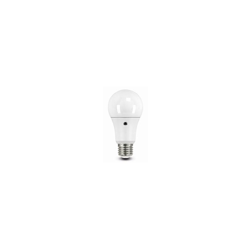 LAMPADINA GOCCIA LED 10W 4000K DOPPIO SENSORE PIR ATTACCO E27 DURALAMP A6075-SR
