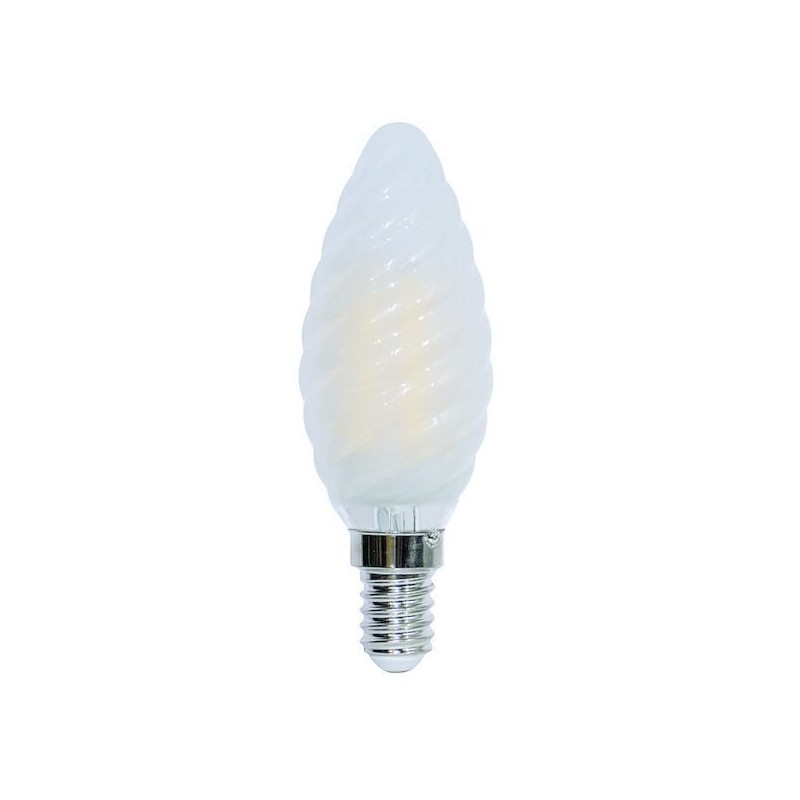 Lampadina Led a tortiglione Opale 4,5W E14 2700K LIFE 39.920112CS27