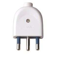 Spina 16A 2P+T Diritta Bianca ECOVA 33007