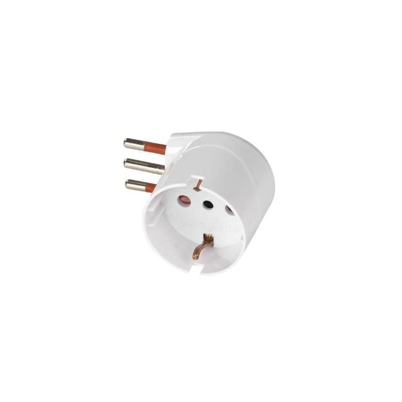 Adattatore domestico schuko 10A 250V 90° ROSI RS78027 Adattatore domestico schuko 10A 250V 90° ROSI RS78027