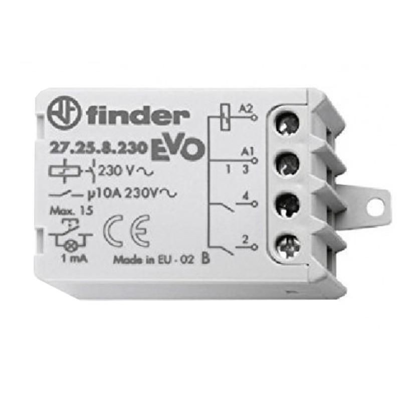 Relè evo commutatore 230V FINDER 27258230 Relè evo commutatore 230V FINDER 27258230
