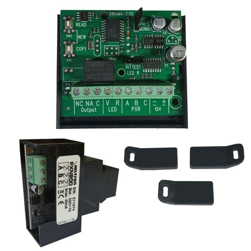 KIT con scheda PX100, ricevitore PXN200 e chiavi HILTRON PXKEY103