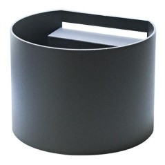 Applique da Muro Rotondo in Alluminio Antracite 2x3W 4000K IP65 LIFE 39.9PL3040GN