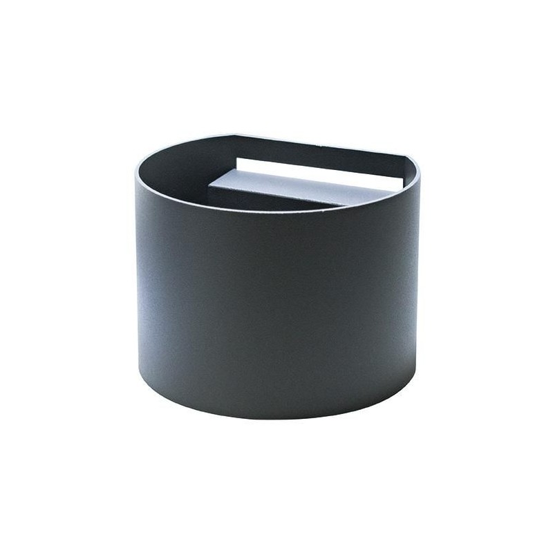 Applique da Muro Rotondo in Alluminio Antracite 2x3W 4000K IP65 LIFE 39.9PL3040GN