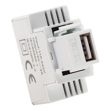 Alimentatore da Incasso USB-A Keystone Bianco 3A FANTON 82896