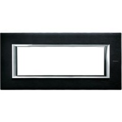 Axolute Placca 6 Moduli Antracite Spazzolata BTICINO HA4806XS